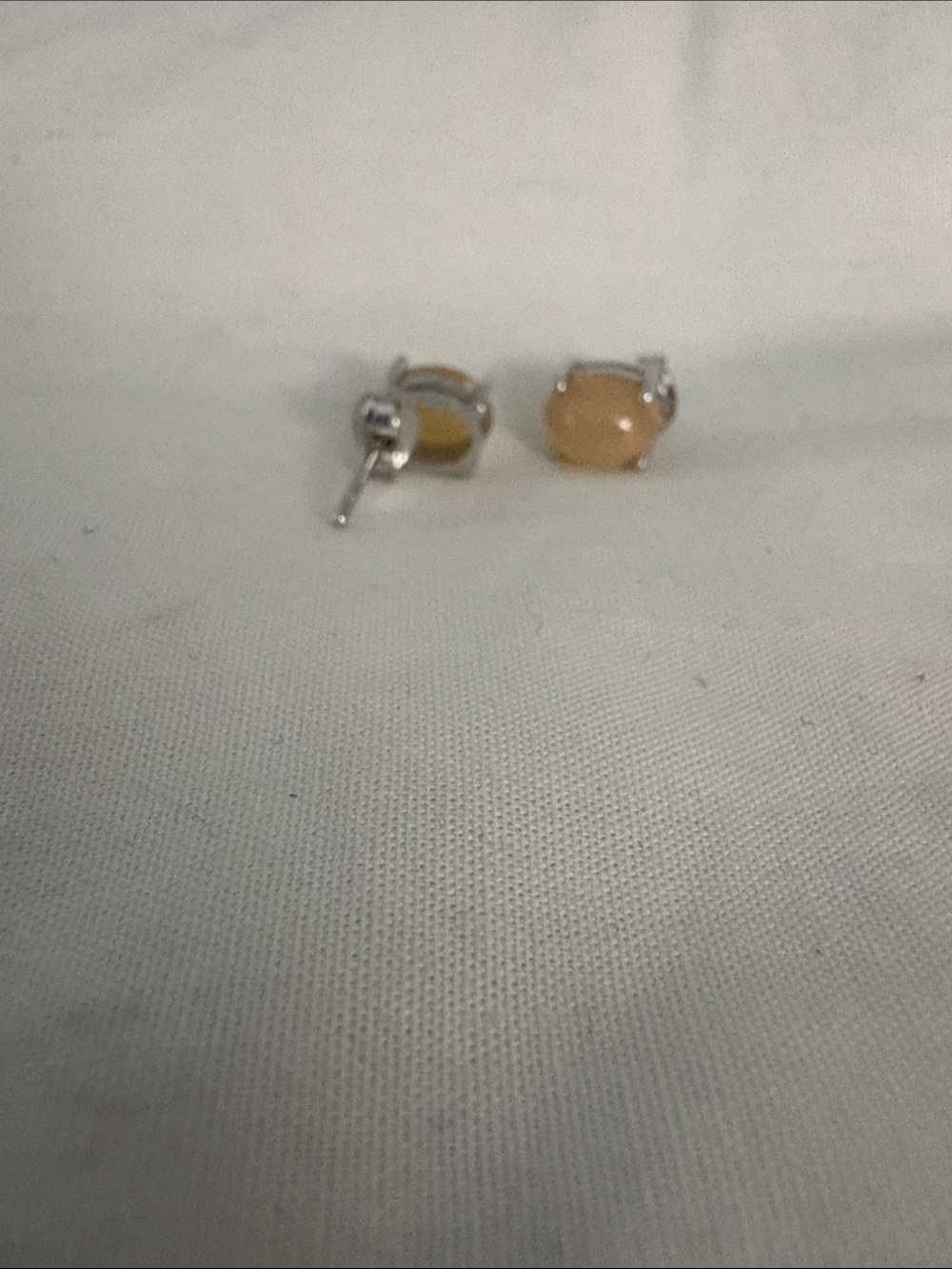 Sterling Silver Opal Stud Earrings